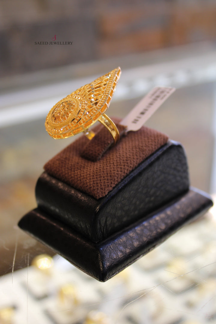 21K Gold Bahraini Ring by Saeed Jewelry - Image 9