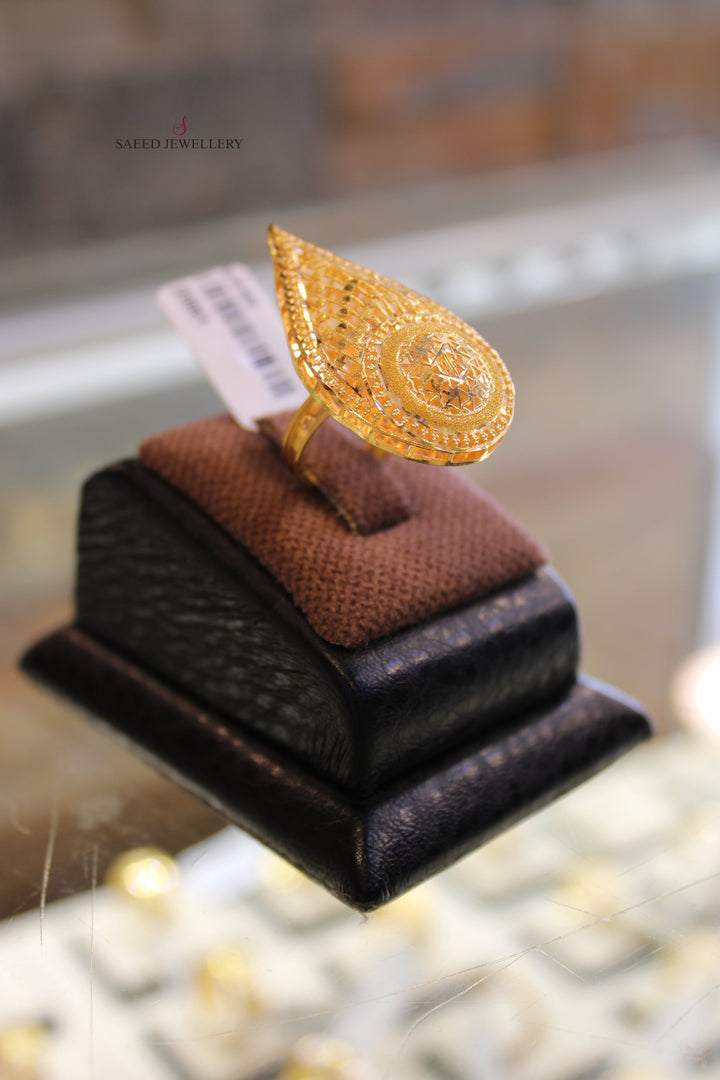 21K Gold Bahraini Ring by Saeed Jewelry - Image 1