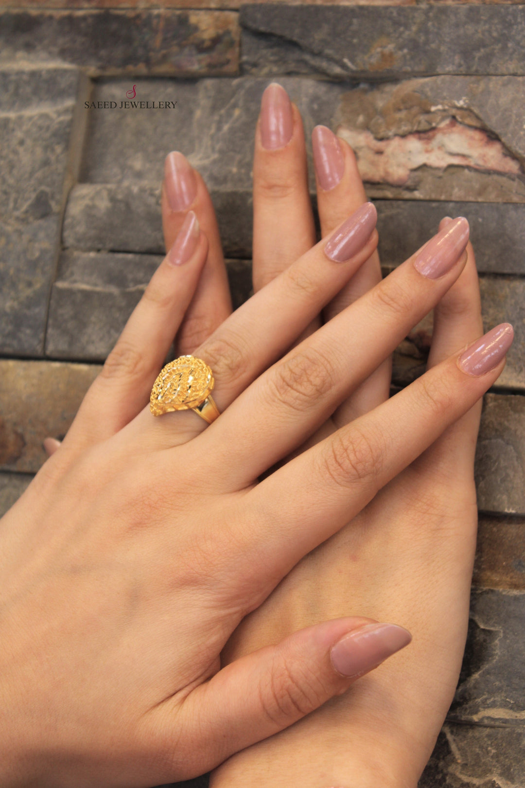 21K Gold Bahraini Ring by Saeed Jewelry - Image 2