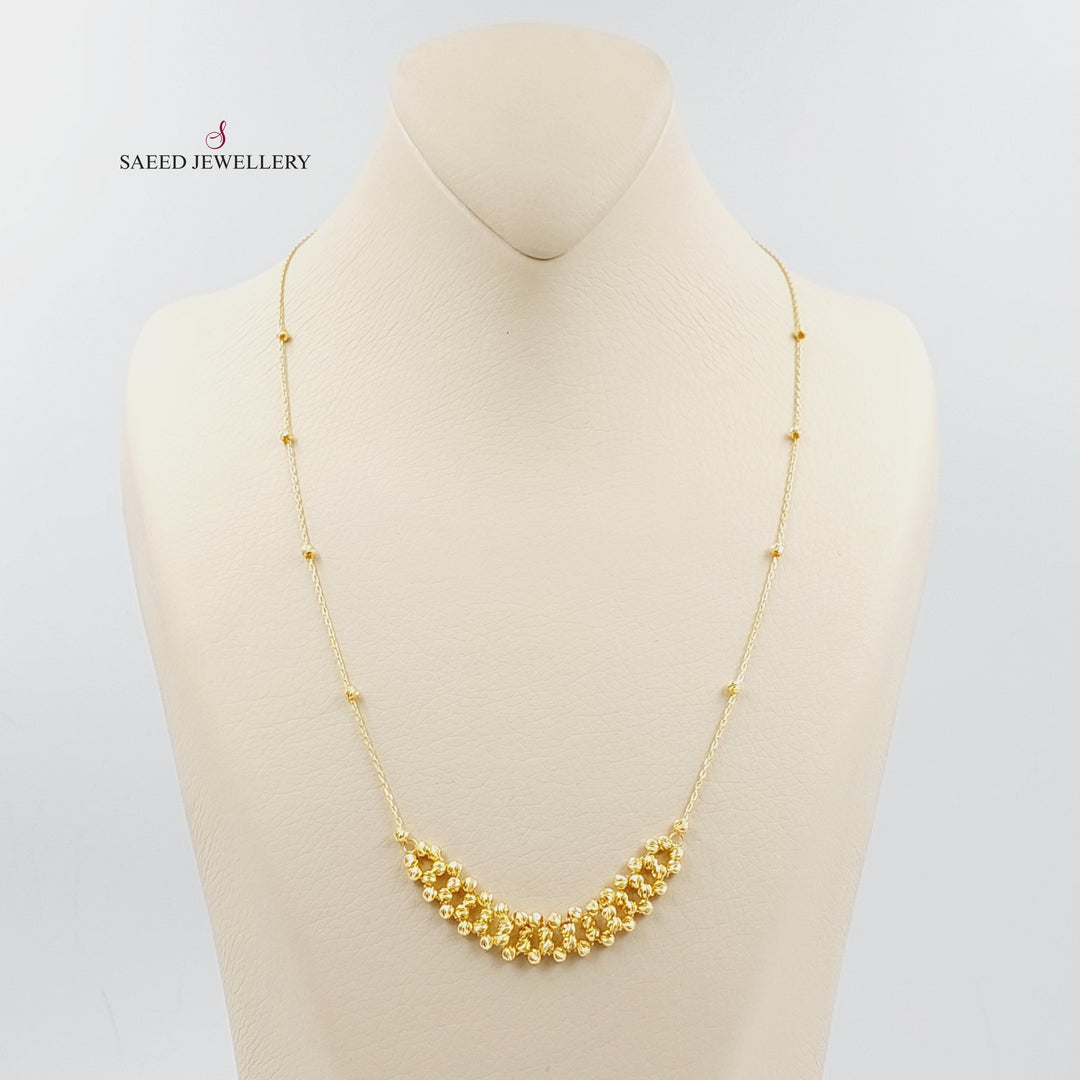 21K Balls Necklace Made of 21K Yellow Gold by Saeed Jewelry-27181