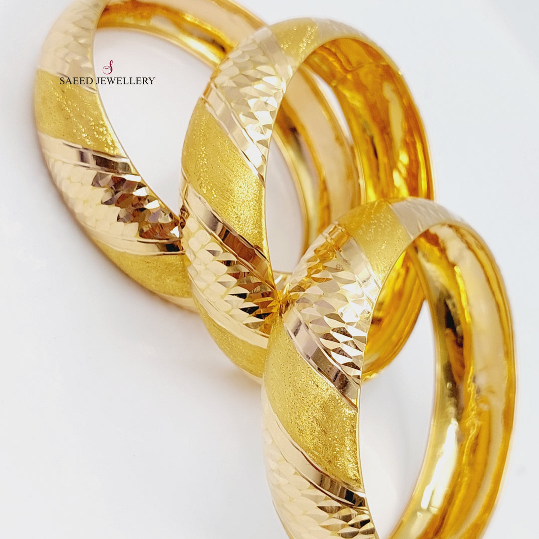21K Gold Kontor Bangle by Saeed Jewelry - Image 1