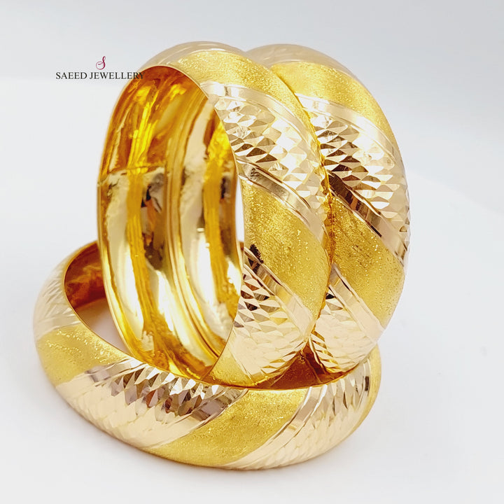 21K Gold Kontor Bangle by Saeed Jewelry - Image 5