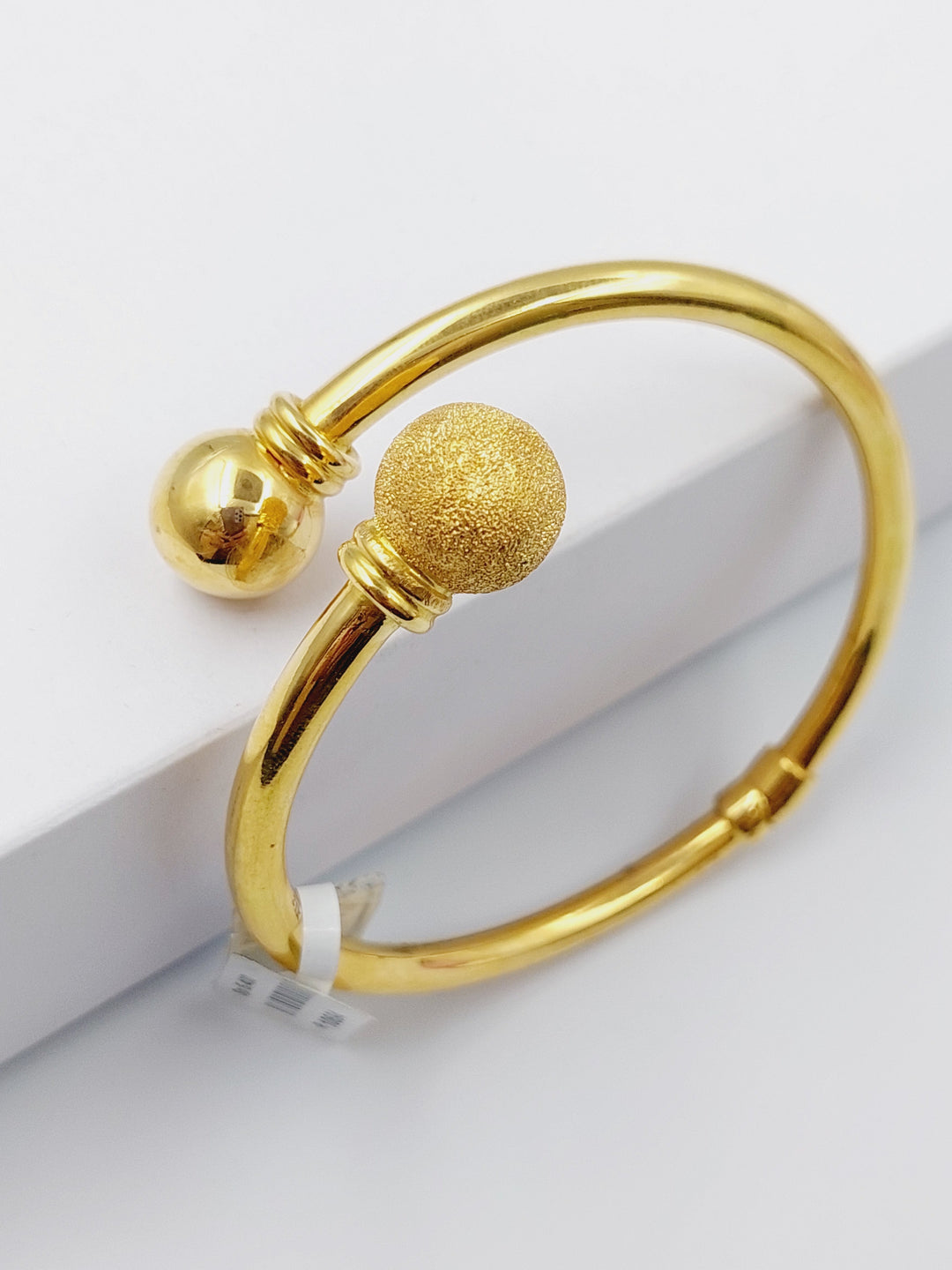 21K Gold Bangle Bracelet by Saeed Jewelry - Image 4