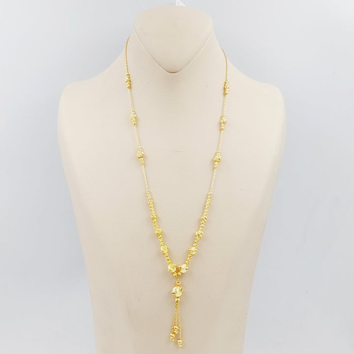 21K Gold Balls Necklace by Saeed Jewelry - Image 2