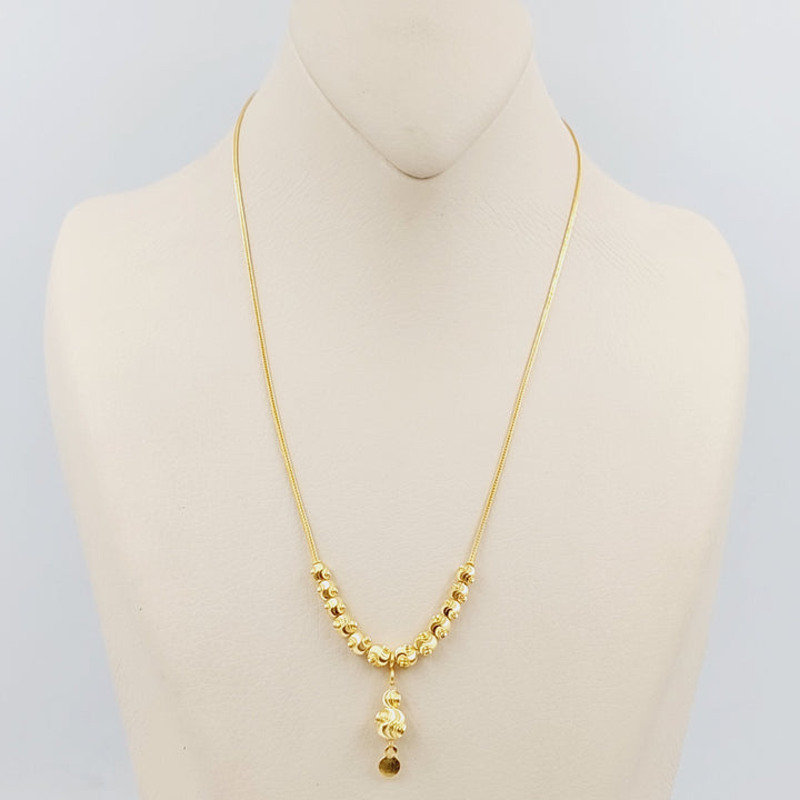 21K Gold Balls Necklace by Saeed Jewelry - Image 1