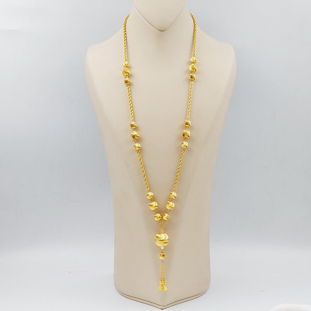 21K Gold Balls Necklace by Saeed Jewelry - Image 1