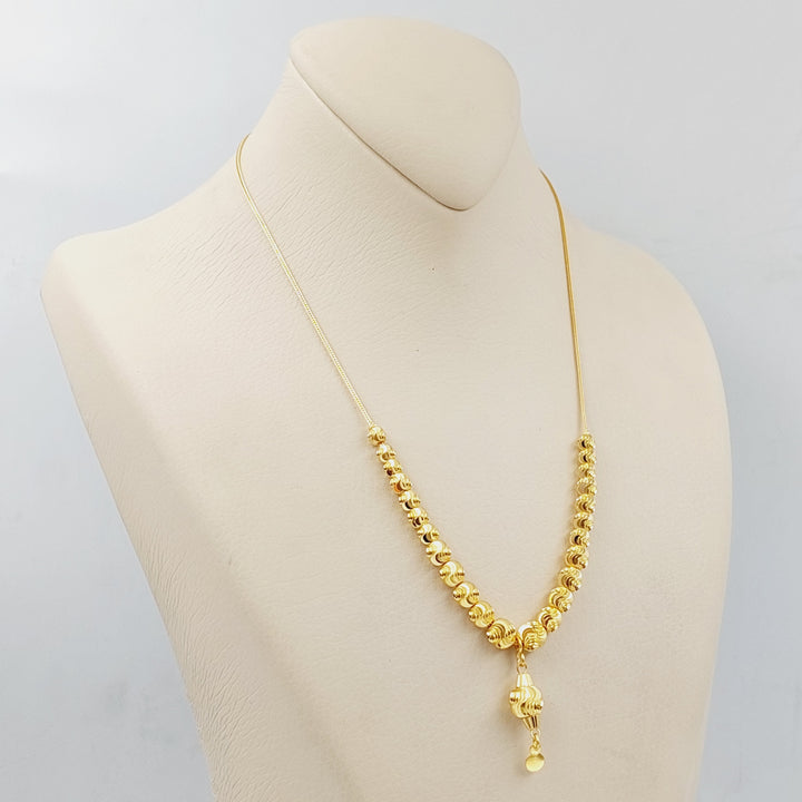 21K Gold Balls Necklace by Saeed Jewelry - Image 7