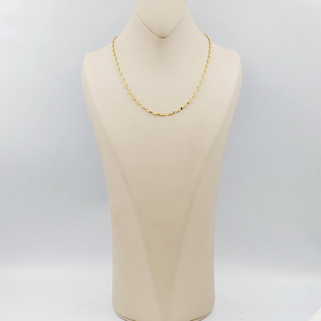 21K Gold Blade Chain by Saeed Jewelry - Image 6