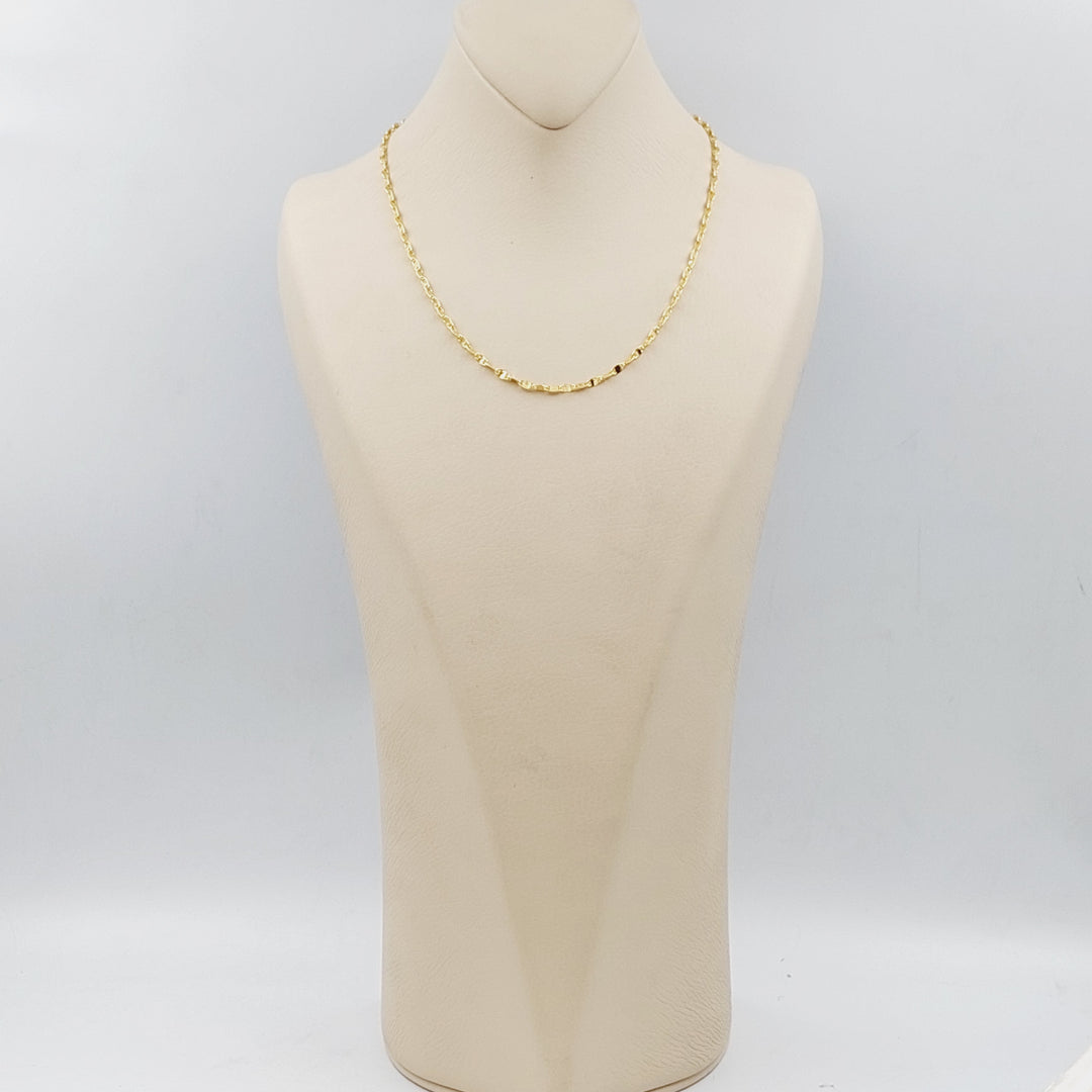 21K Blade Chain Made of 21K Yellow Gold by Saeed Jewelry-25202