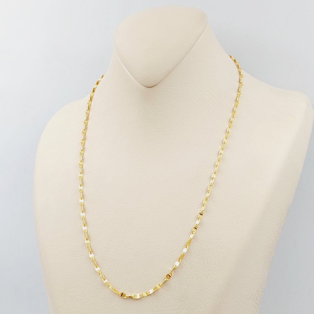 21K Gold Blade Chain by Saeed Jewelry - Image 11