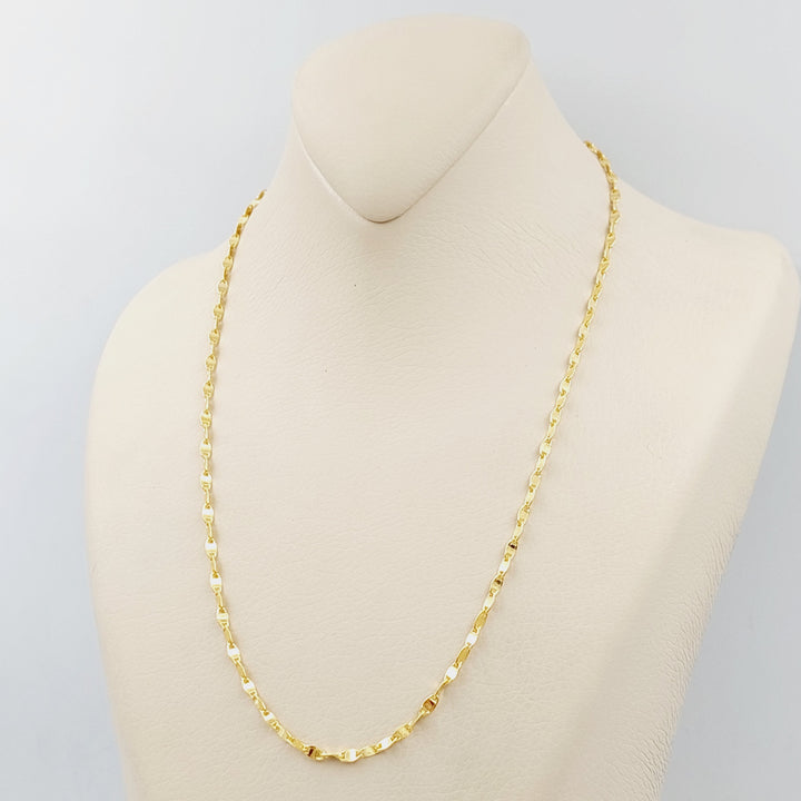 21K Gold Blade Chain by Saeed Jewelry - Image 5