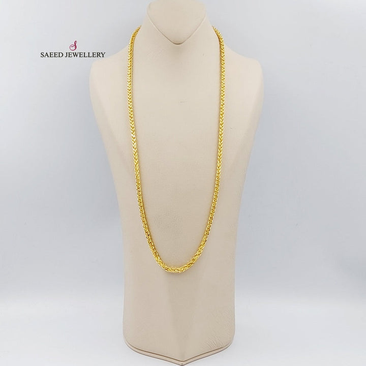 21K Bold Spiga Chain Made of 21K Yellow Gold by Saeed Jewelry-26615