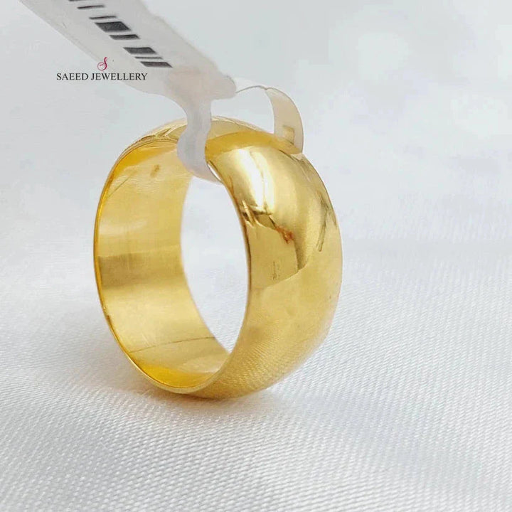 21K Gold Bold Wedding Ring by Saeed Jewelry - Image 8