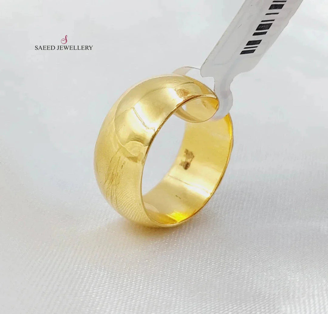 21K Gold Bold Wedding Ring by Saeed Jewelry - Image 1