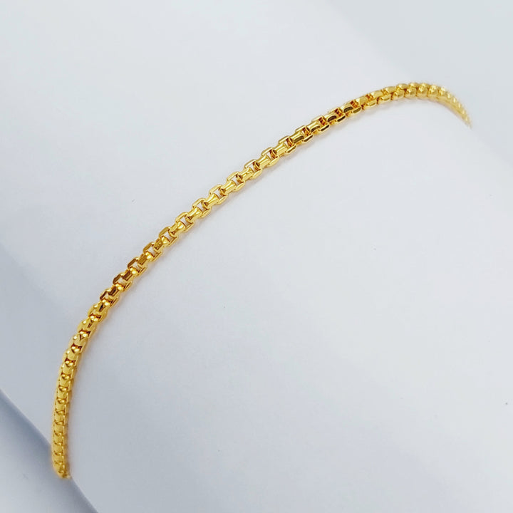 21K Gold Box Bracelet by Saeed Jewelry - Image 4