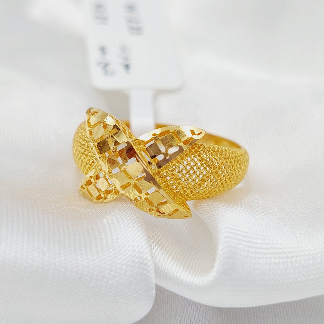 21K Gold Butterfly Fancy Ring by Saeed Jewelry - Image 3