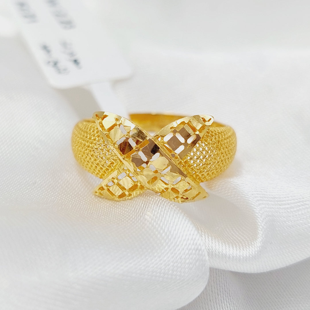 21K Gold Butterfly Fancy Ring by Saeed Jewelry - Image 4