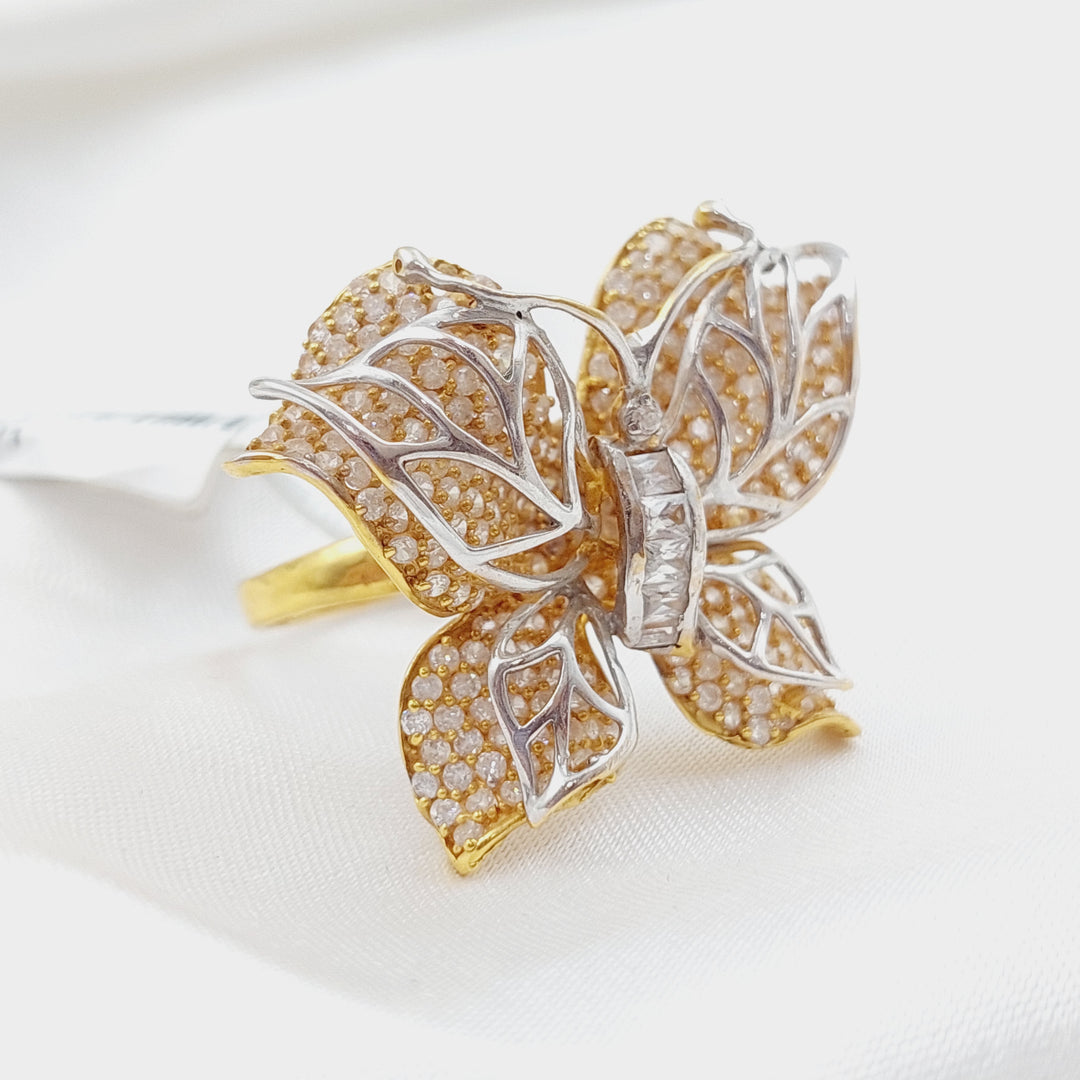 21K Gold Butterfly Ring by Saeed Jewelry - Image 1