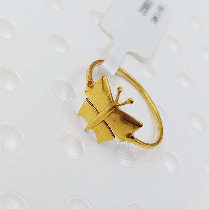 21K Gold Butterfly Ring by Saeed Jewelry - Image 3