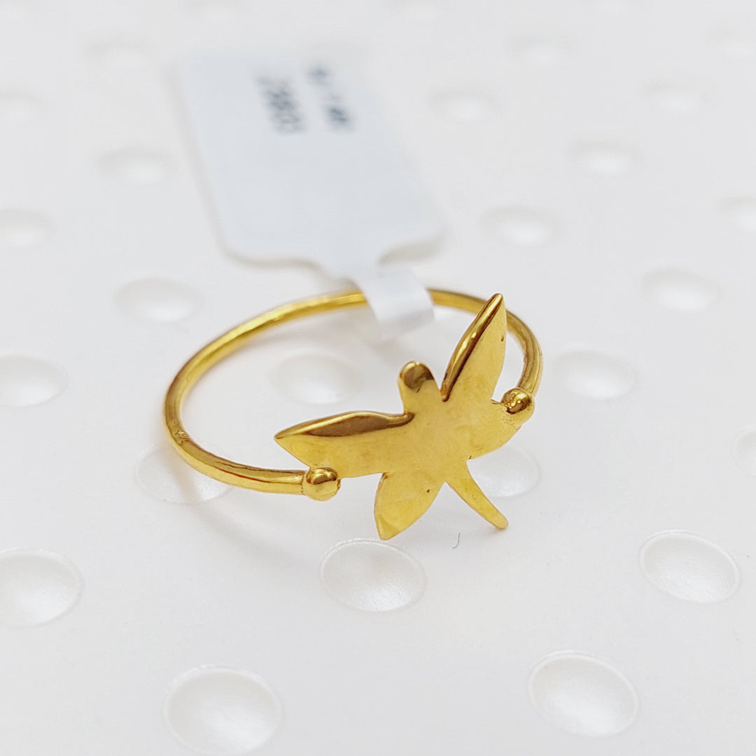 21K Gold Butterfly Ring by Saeed Jewelry - Image 4