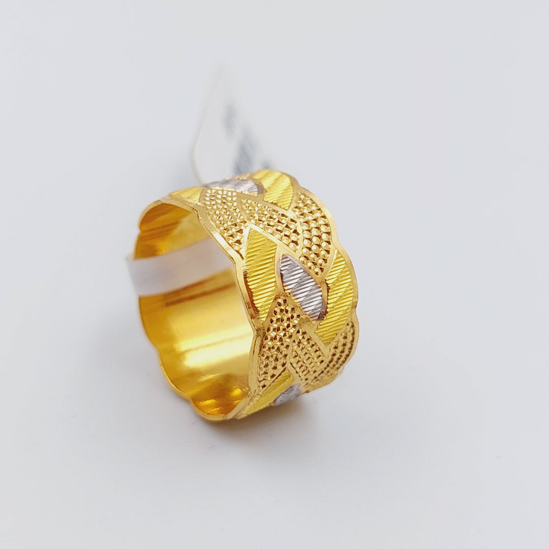 21K Gold CNC Wedding Ring by Saeed Jewelry - Image 4