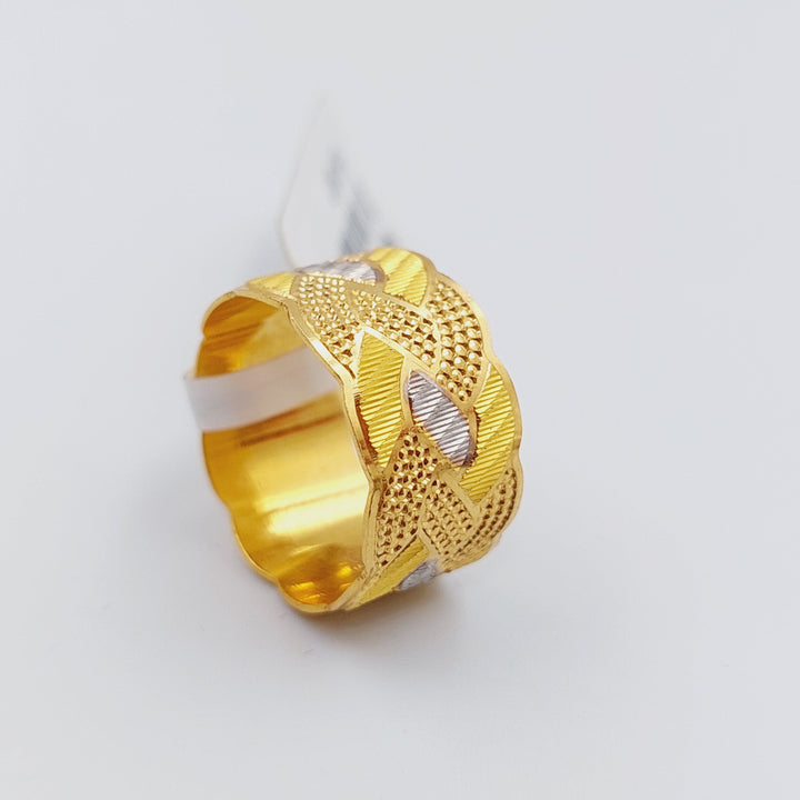 21K Gold CNC Wedding Ring by Saeed Jewelry - Image 4