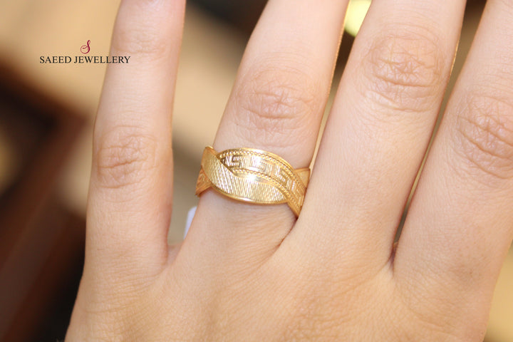 21K Gold CNC Wedding Ring by Saeed Jewelry - Image 10
