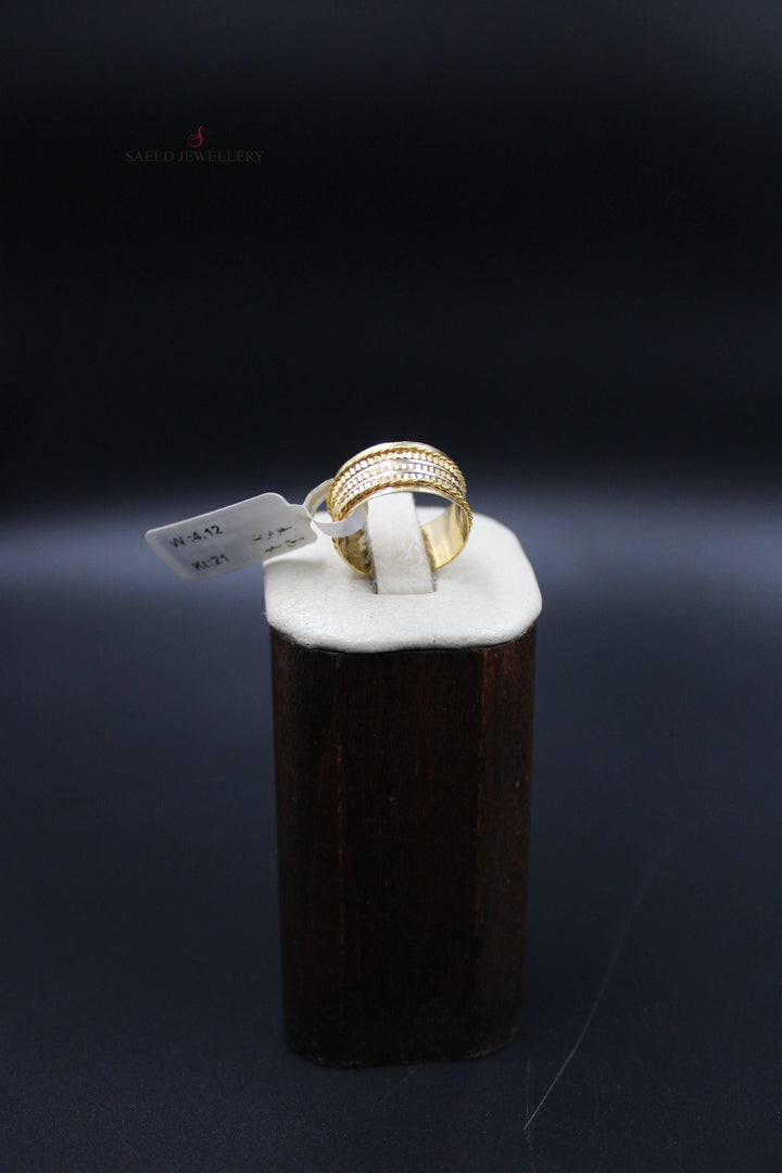 21K Gold CNC Wedding Ring plan by Saeed Jewelry - Image 2