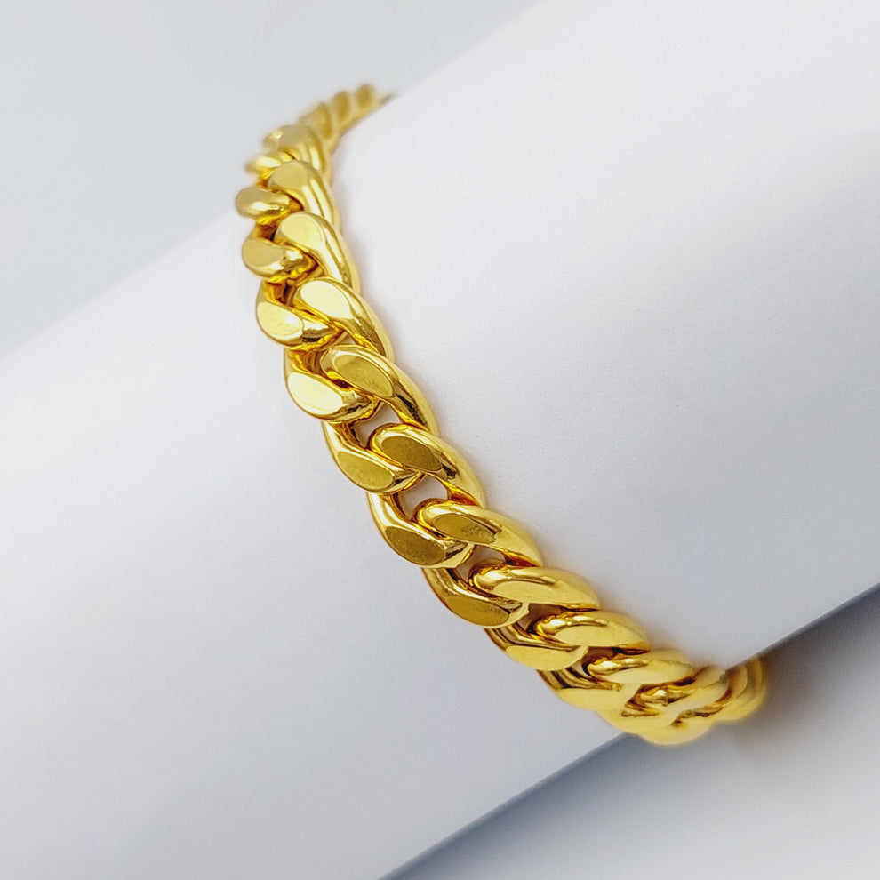 21K Chain Bracelet Made of 21K Yellow Gold by Saeed Jewelry-25282