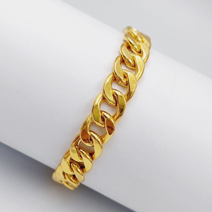 21K Gold Chain Bracelet by Saeed Jewelry - Image 4