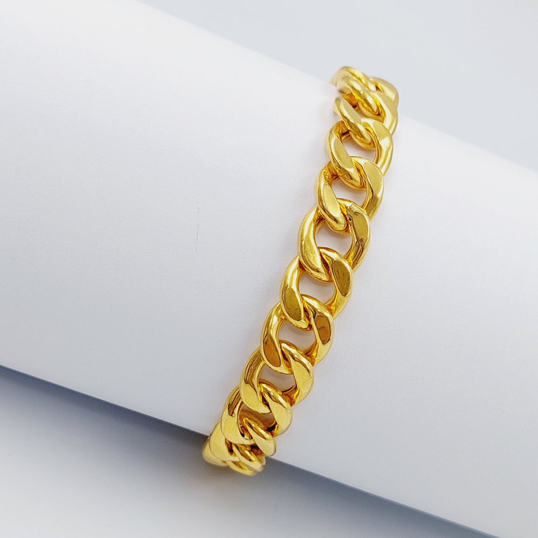 21K Gold Chain Bracelet by Saeed Jewelry - Image 5