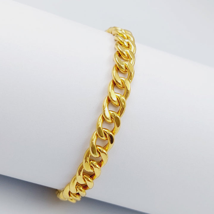 21K Gold Chain Bracelet by Saeed Jewelry - Image 5