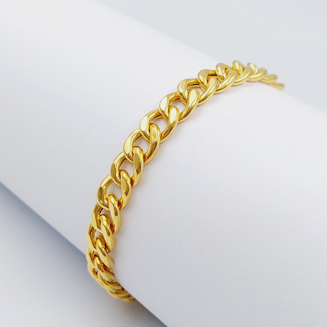21K Chain Bracelet Made of 21K Yellow Gold by Saeed Jewelry-26056
