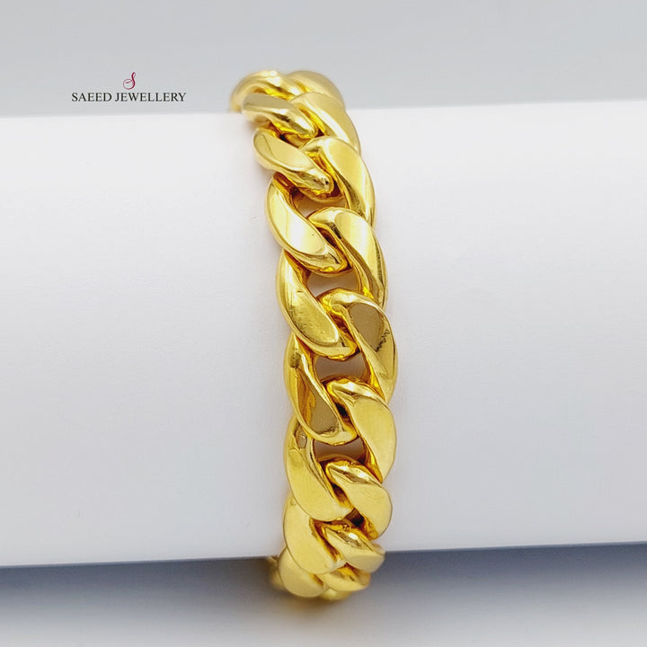 21K Chain Bracelet Made of 21K Yellow Gold by Saeed Jewelry-26661