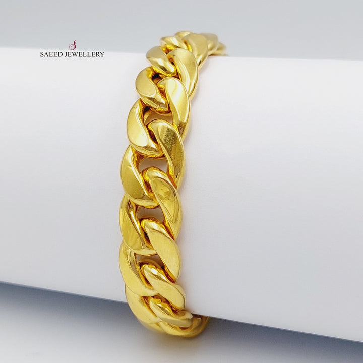 21K Chain Bracelet Made of 21K Yellow Gold by Saeed Jewelry-26661