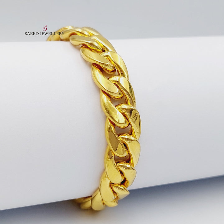 21K Chain Bracelet Made of 21K Yellow Gold by Saeed Jewelry-26661