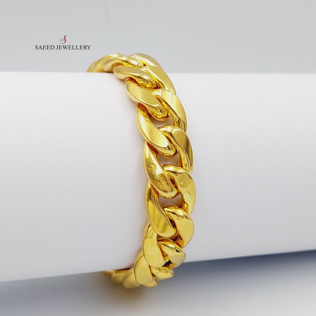 21K Gold Chain Bracelet by Saeed Jewelry - Image 1