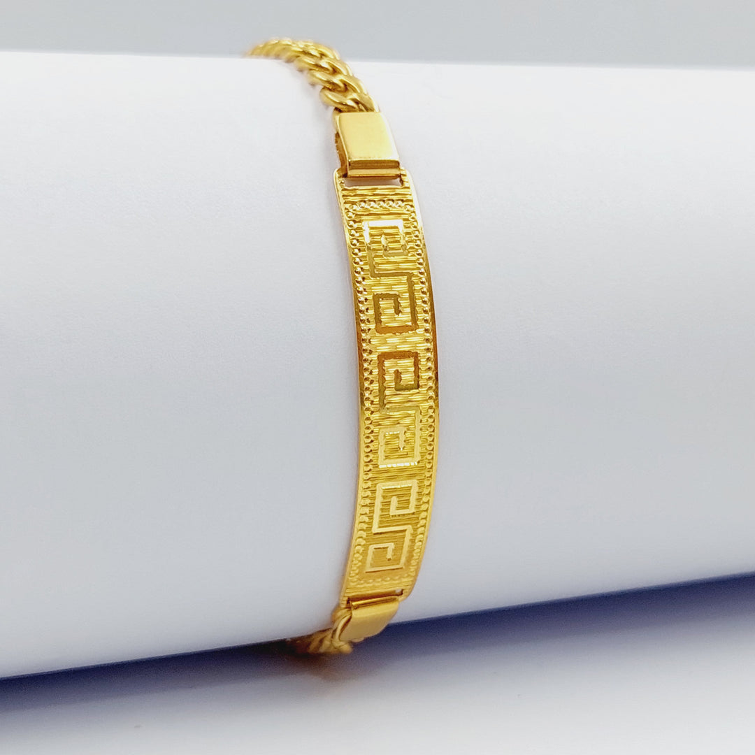 21K Chain Bracelet Made of 21K Yellow Gold by Saeed Jewelry-27254