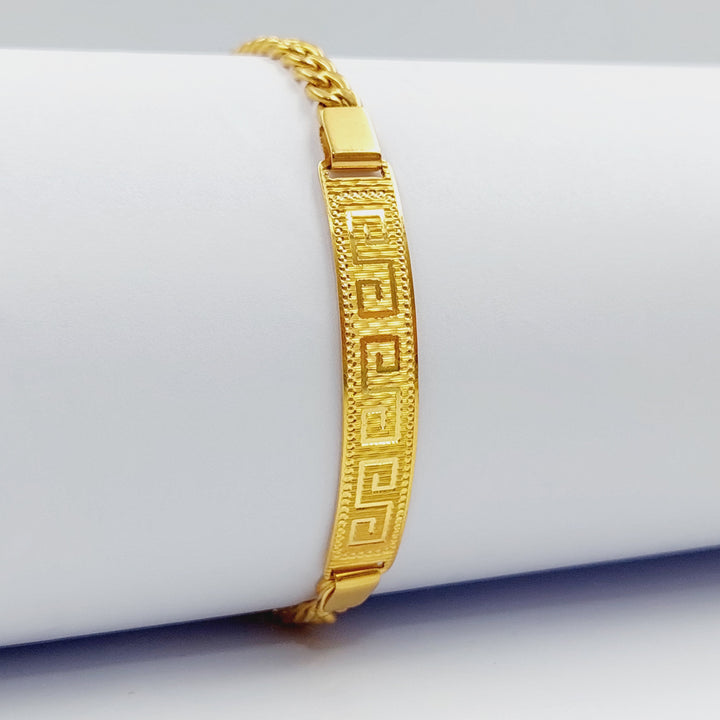 21K Chain Bracelet Made of 21K Yellow Gold by Saeed Jewelry-27254