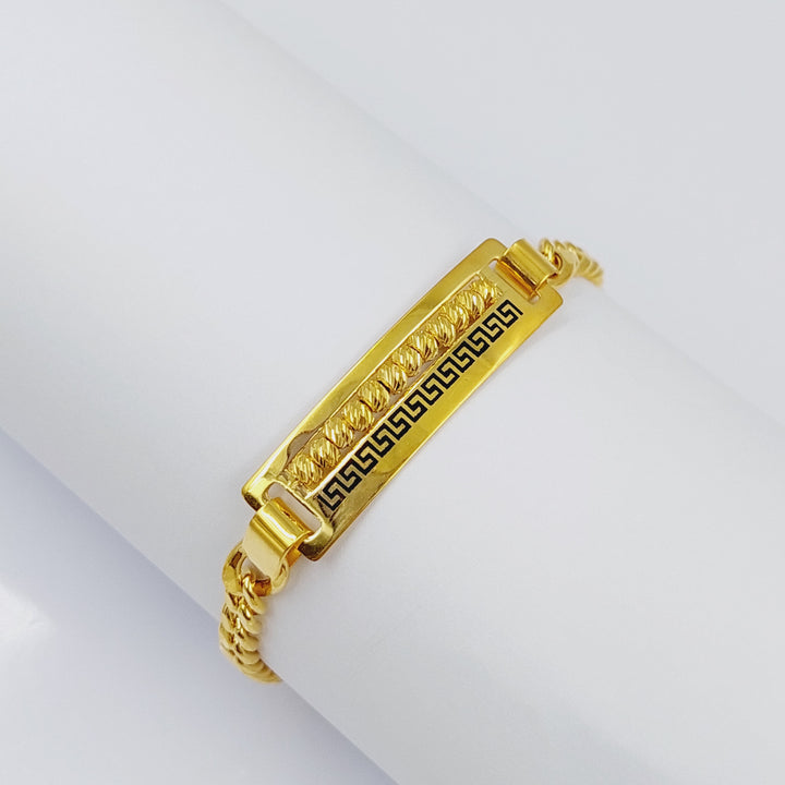 21K Gold Chain Bracelet by Saeed Jewelry - Image 7