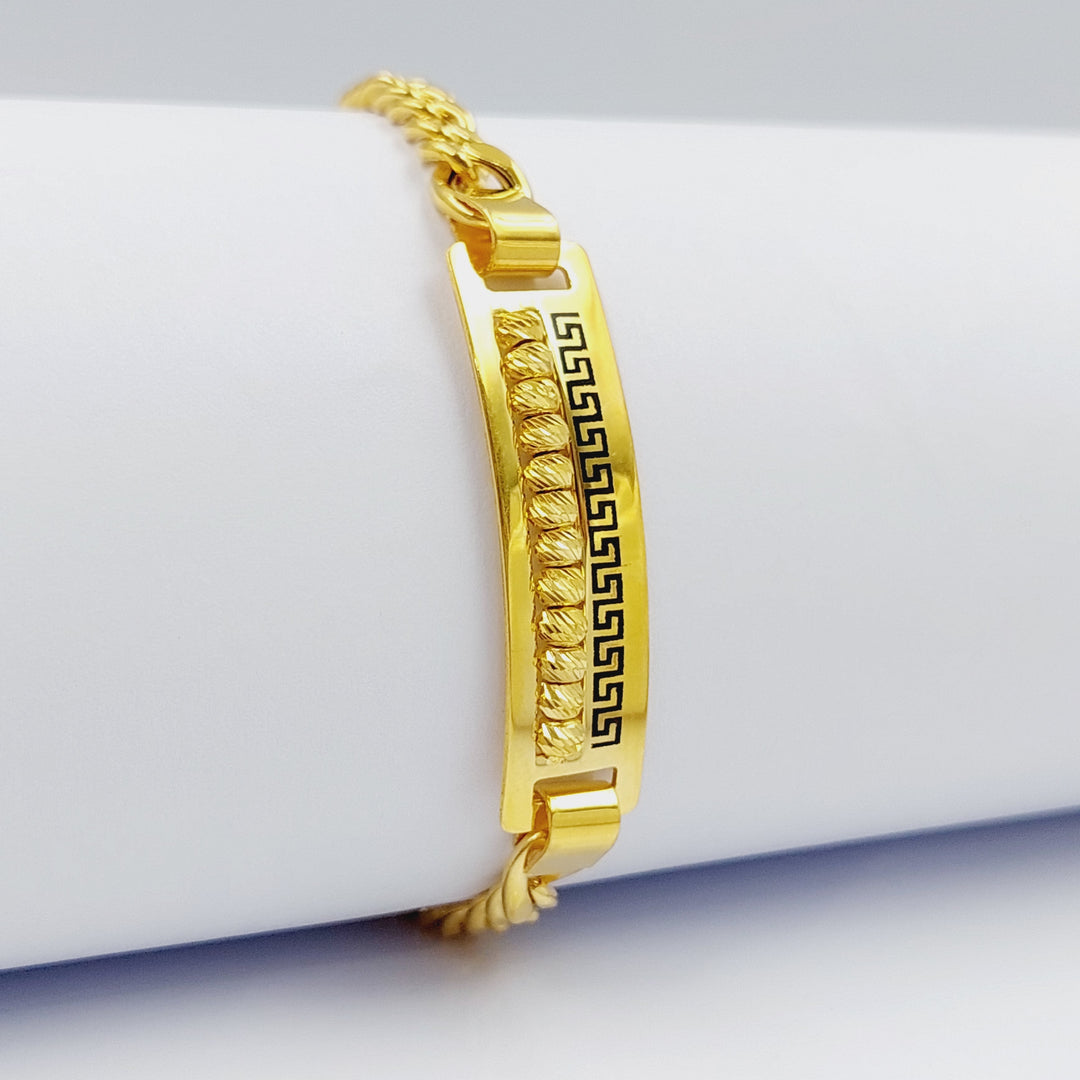 21K Gold Chain Bracelet by Saeed Jewelry - Image 10