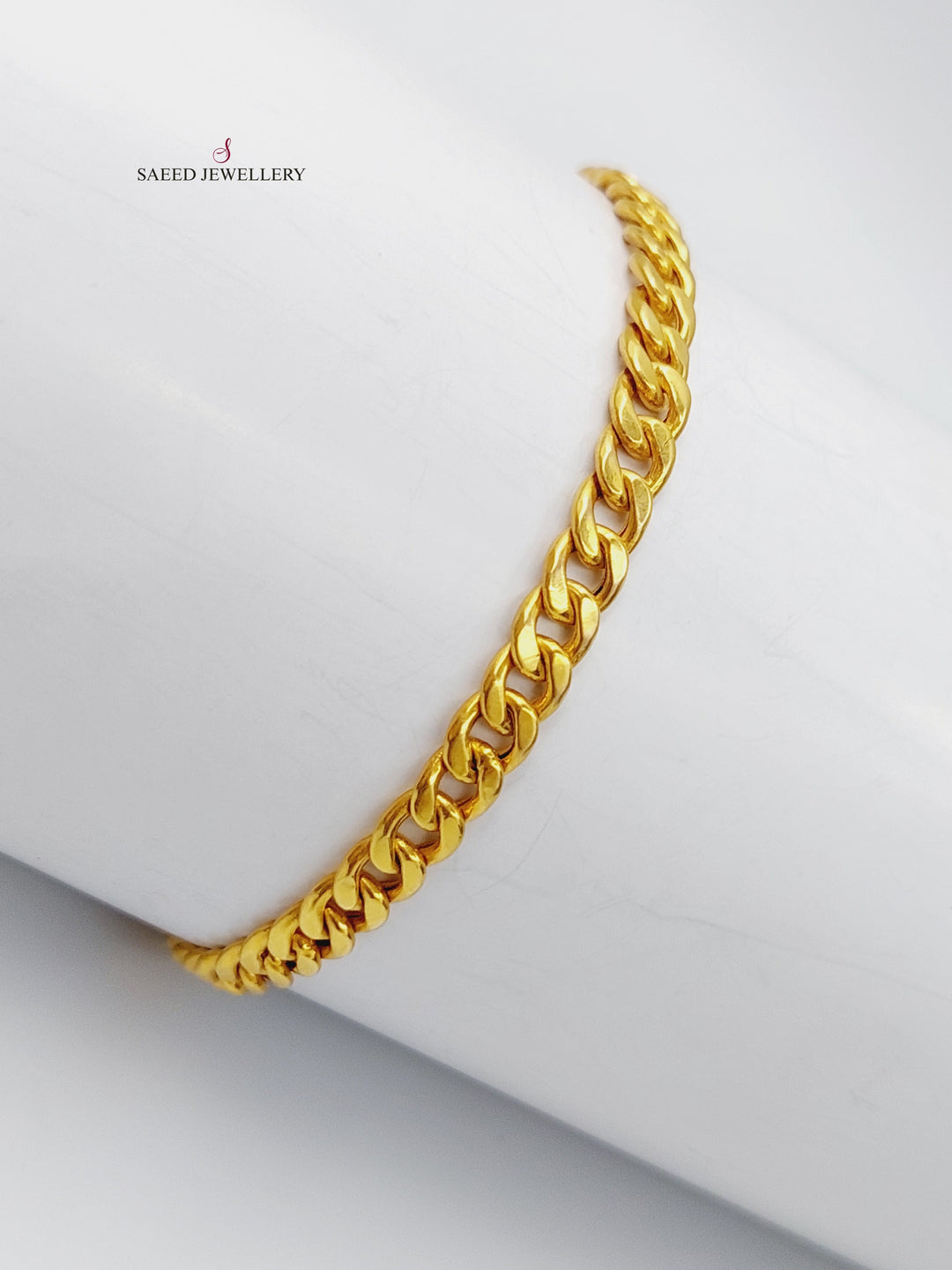 21K Gold Chain Bracelet by Saeed Jewelry - Image 1