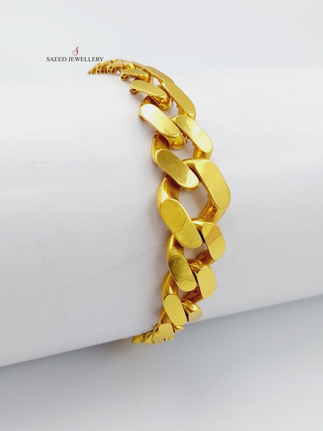 21K Gold Chain Bracelet by Saeed Jewelry - Image 1