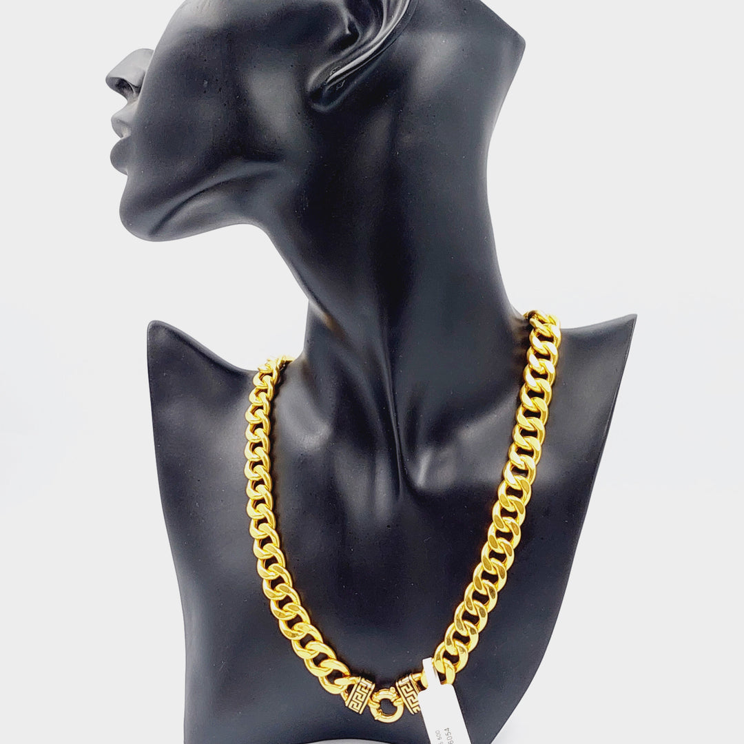 21K Gold Chain Necklace by Saeed Jewelry - Image 4