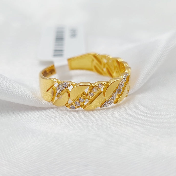 21K Gold Chain Ring by Saeed Jewelry - Image 5