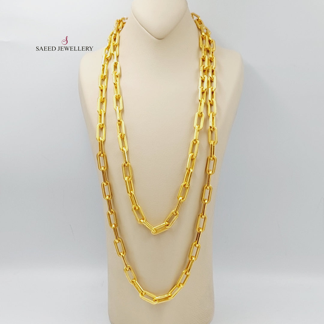 21K Gold Chain Shall Necklace by Saeed Jewelry - Image 1