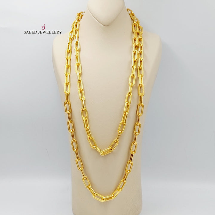 21K Gold Chain Shall Necklace by Saeed Jewelry - Image 1