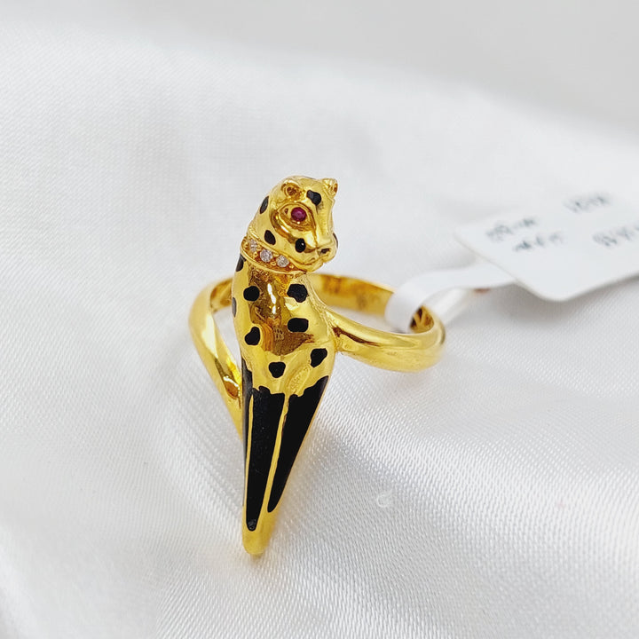 21K Gold Cheetah Ring by Saeed Jewelry - Image 1