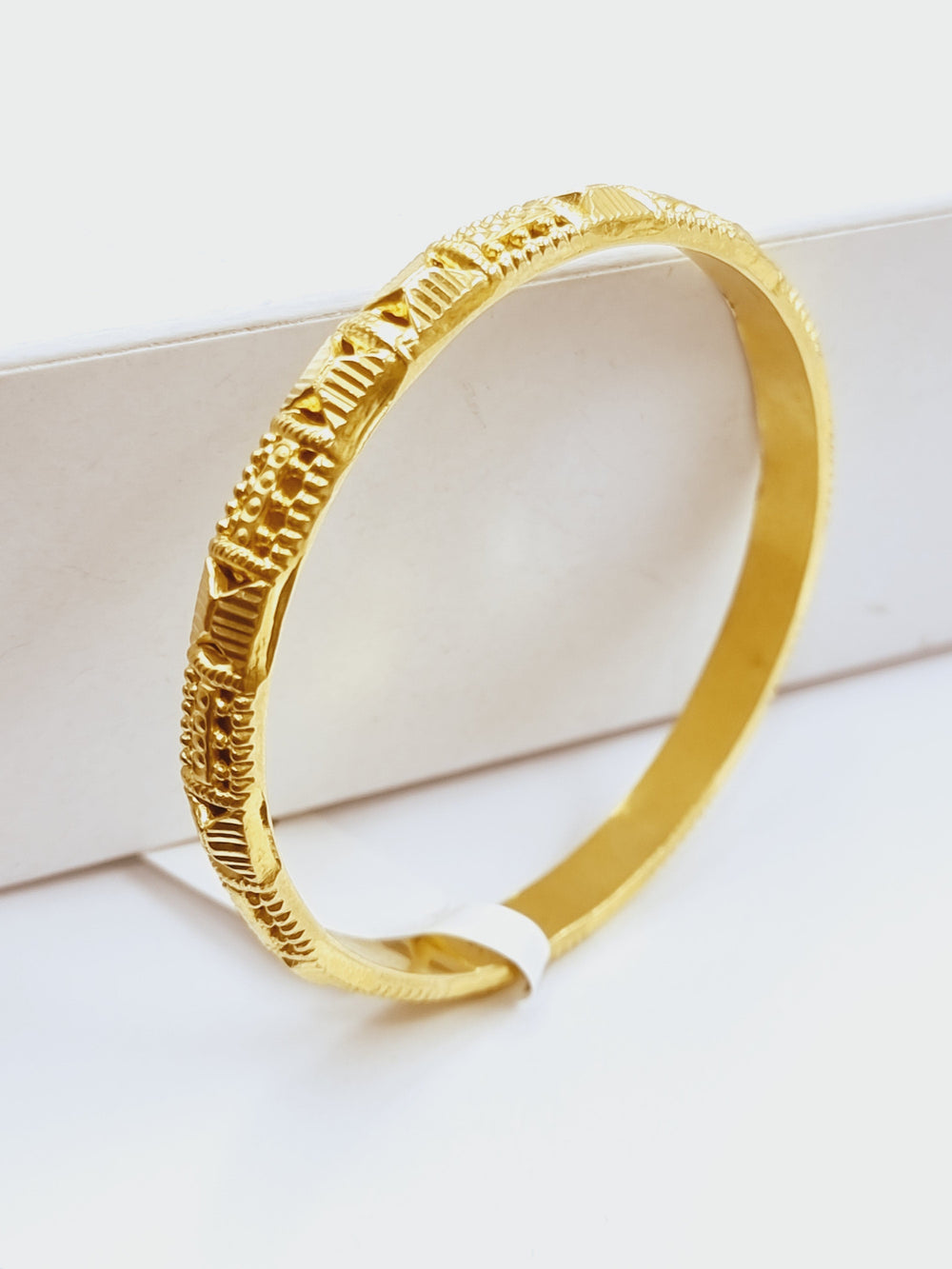 21K Children's Bangle of children Made of 21K Yellow Gold by Saeed Jewelry-26322