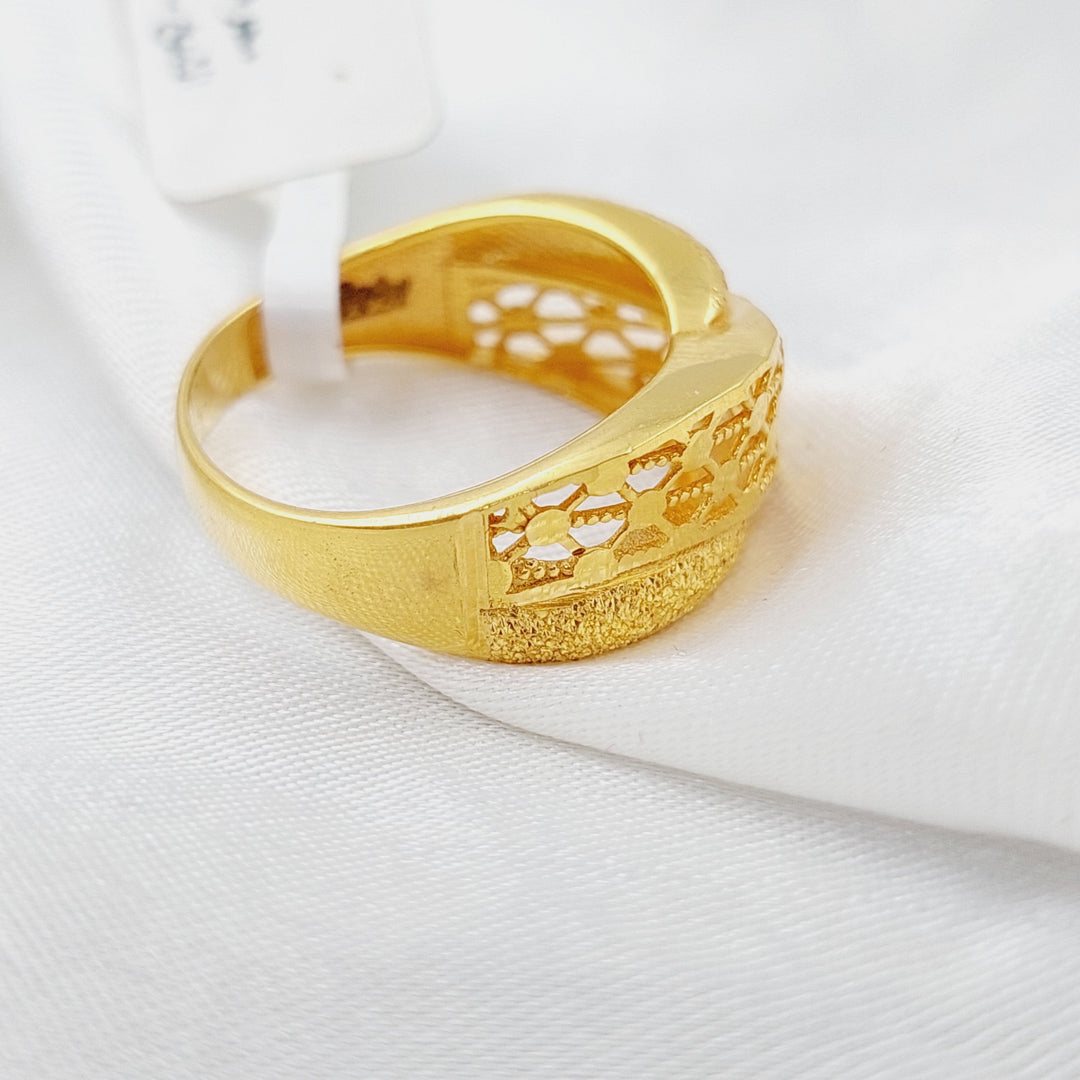 21K Gold Clamp Ring by Saeed Jewelry - Image 3